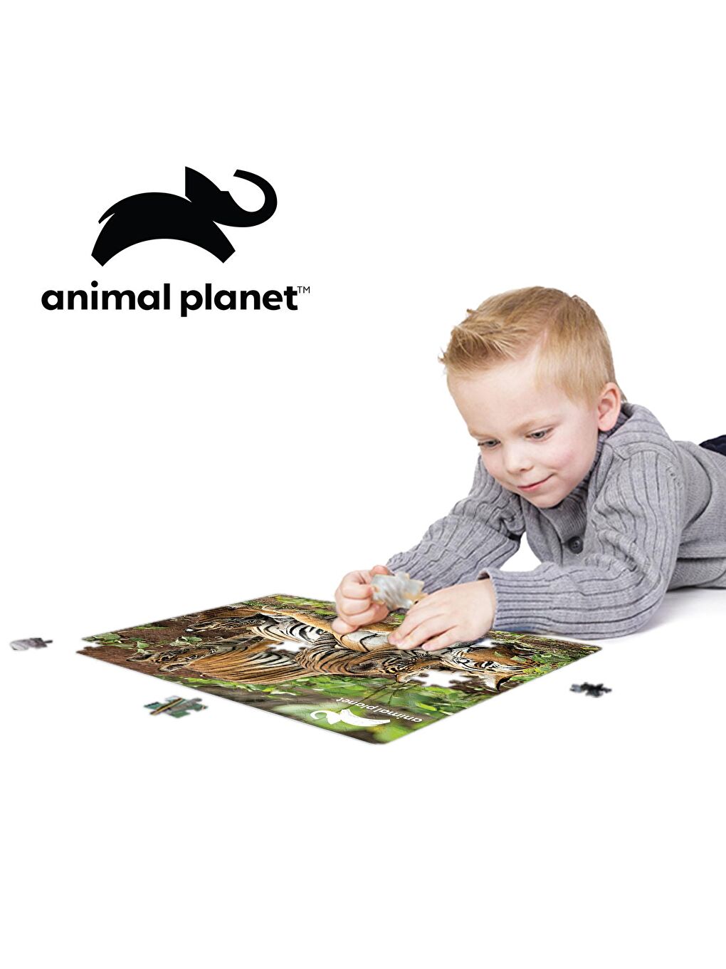 Prime 3D Renksiz Kaplan Ailesi 150 Parça Puzzle 20833 - 1