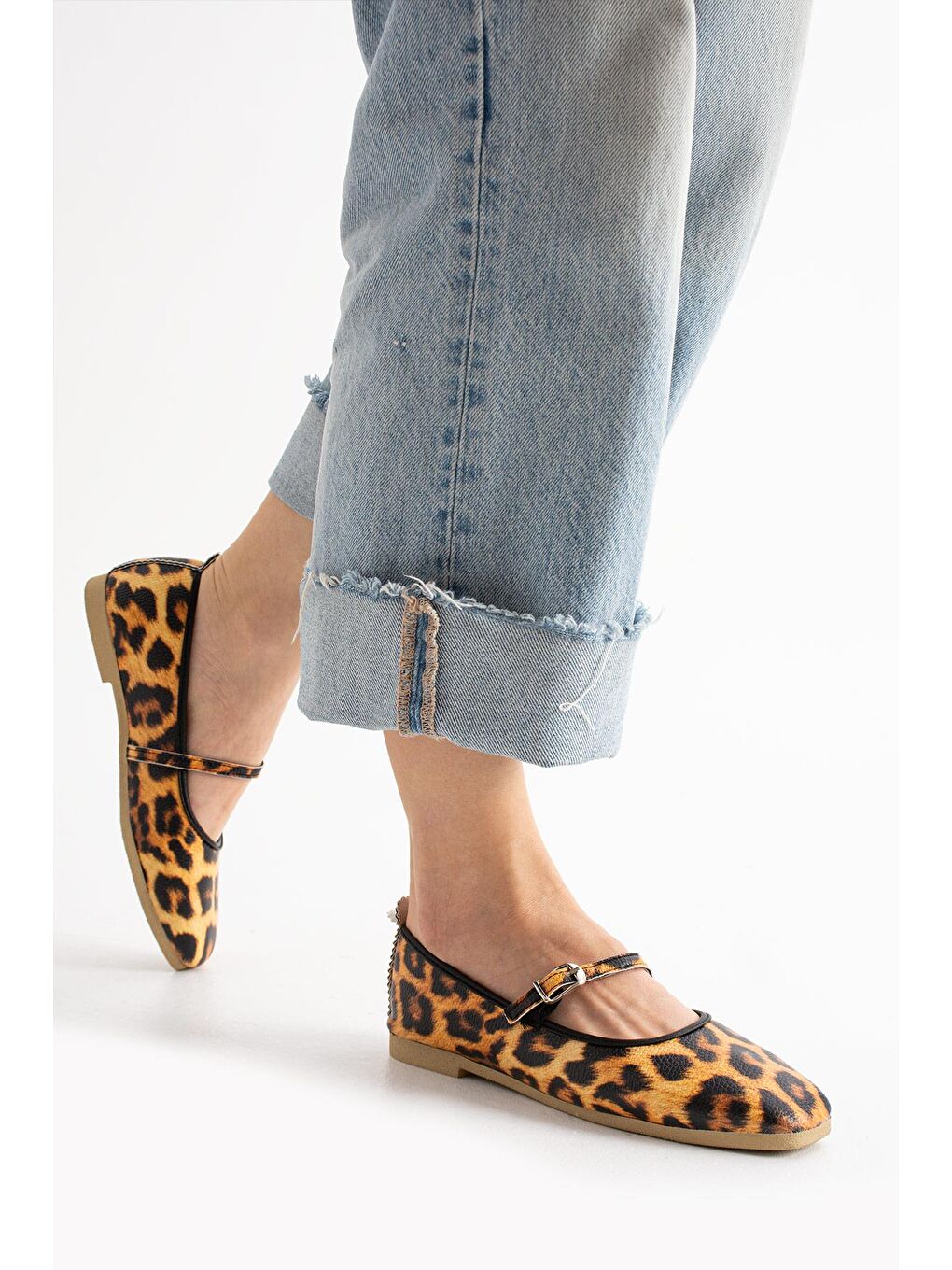 Sarı AL-142 Tokalı Babet Günlük Kadın Ayakkabı Ev Babeti