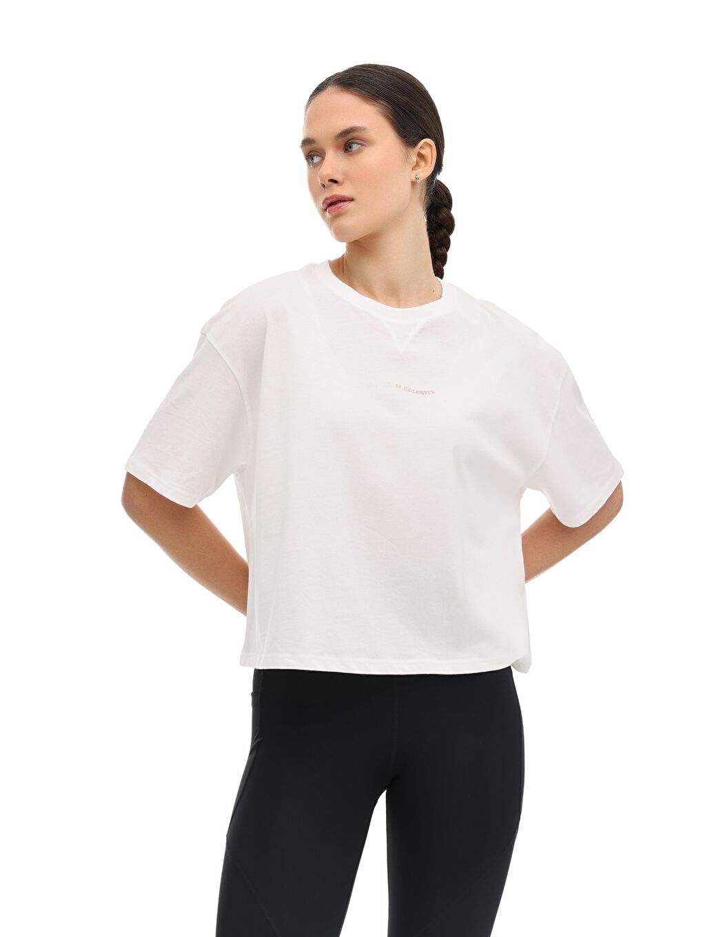 Bej WL 11KRONS 6FX Ekru Kadın Kısa Kol T-Shirt