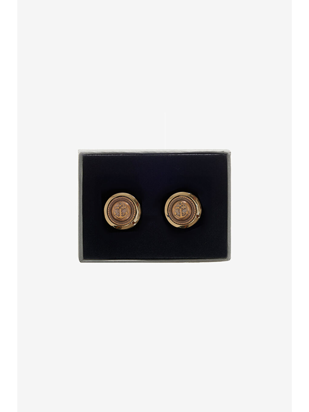 Sarı Erkek Altın %100 Metal Kol Düğmesi