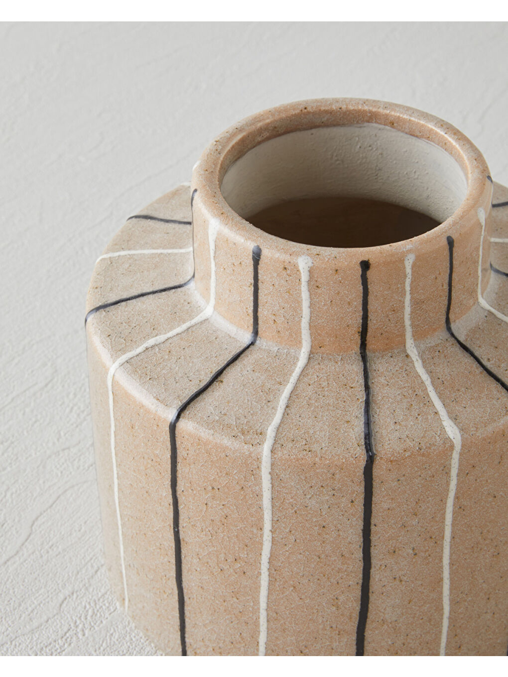 Kahverengi Karmin Vazo 14 cm Kahve-2