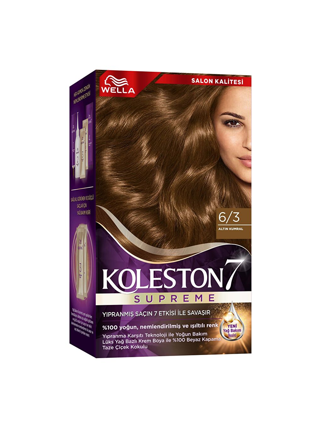 Wella Renksiz Koleston Supreme Kit 6/3 Altın Kumral *18 - 2