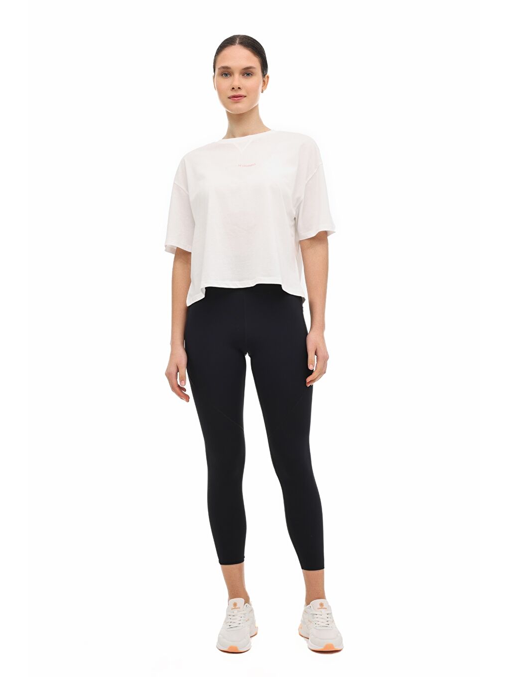 Bej WL 11KRONS 6FX Ekru Kadın Kısa Kol T-Shirt-2