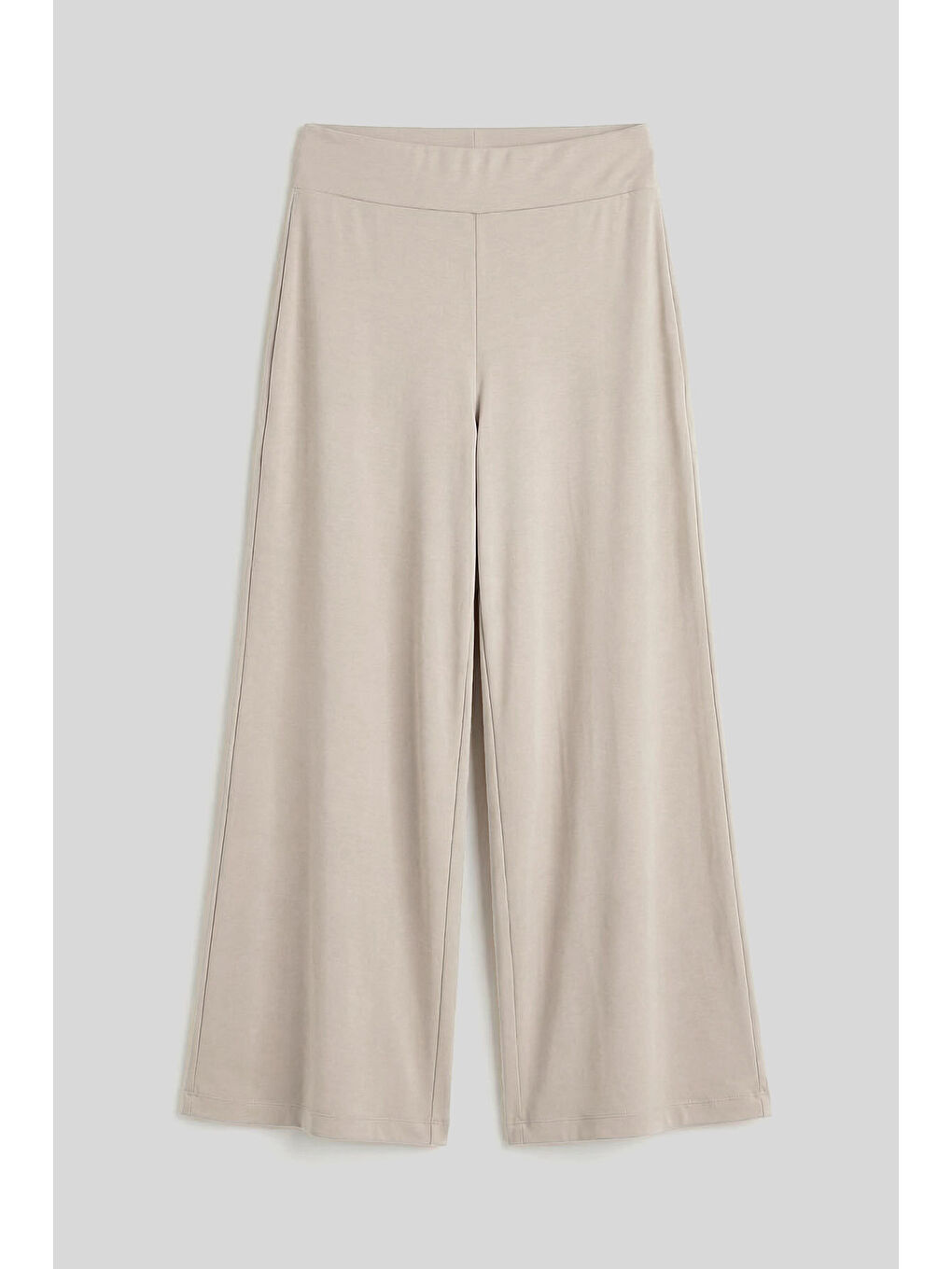 Bej Comfort Fit Geniş Paça Korsajlı Palazzo Kadın Pantolon - 94681