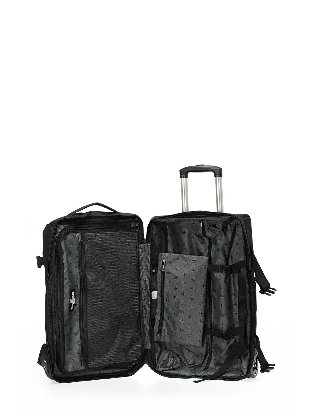 TEKSTIL OXFORD -O 5FX Siyah Unisex Orta Boy Valiz-3