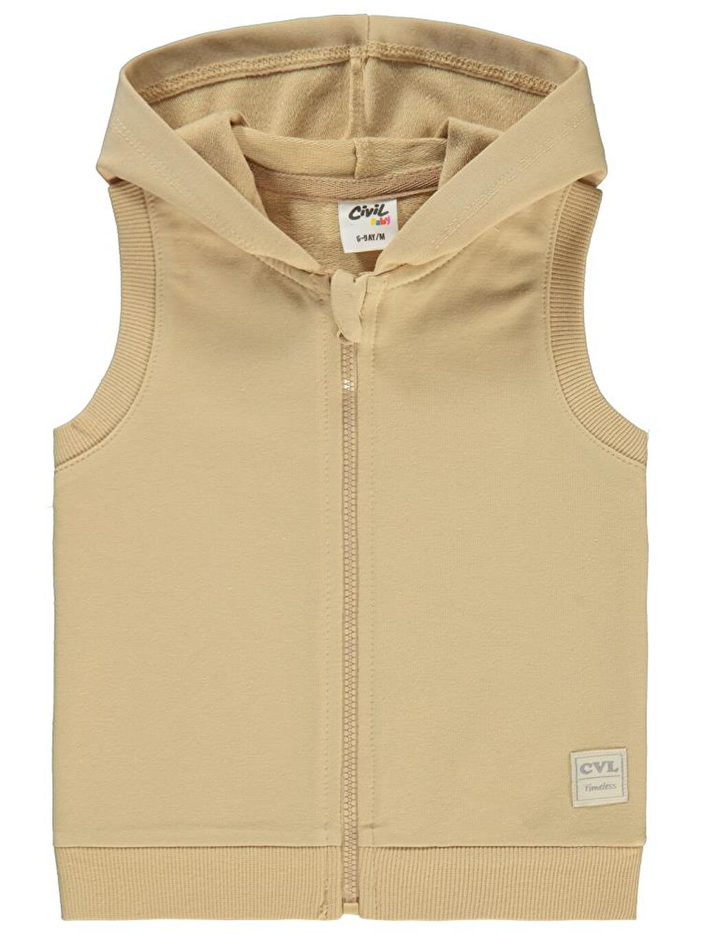 Baby Basic Timeless Kapüşonlu 6-18 Ay Yelek - Kahverengi 18-24 Ay