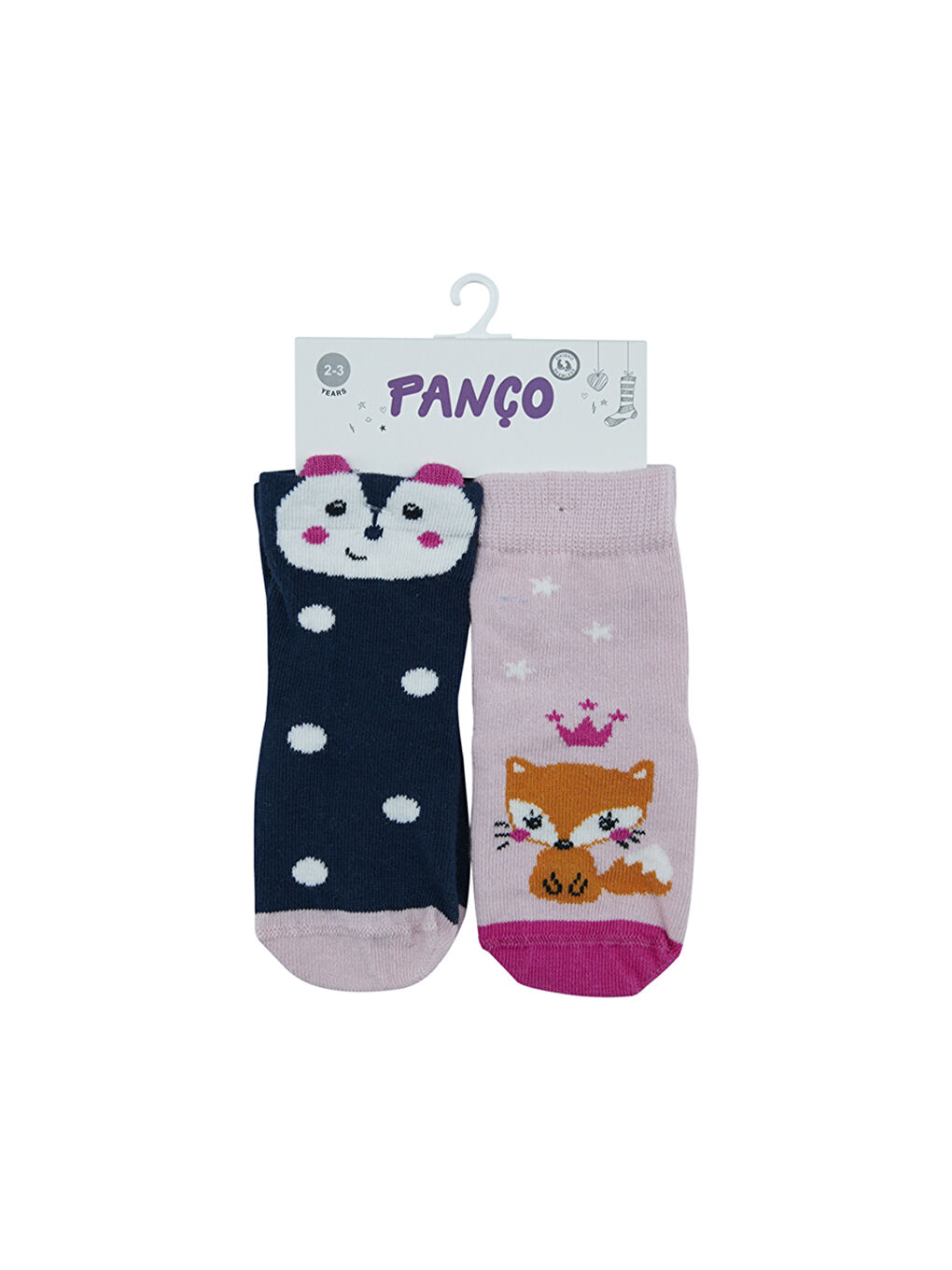 Karışık Kız Çocuk 2'li Soket Çorap Set-3