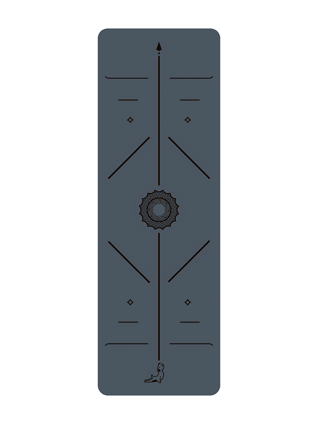 Mavi XL Serisi (210x70cm) 4.1 mm Doğal Kauçuk Kaydırmaz Yoga Matı