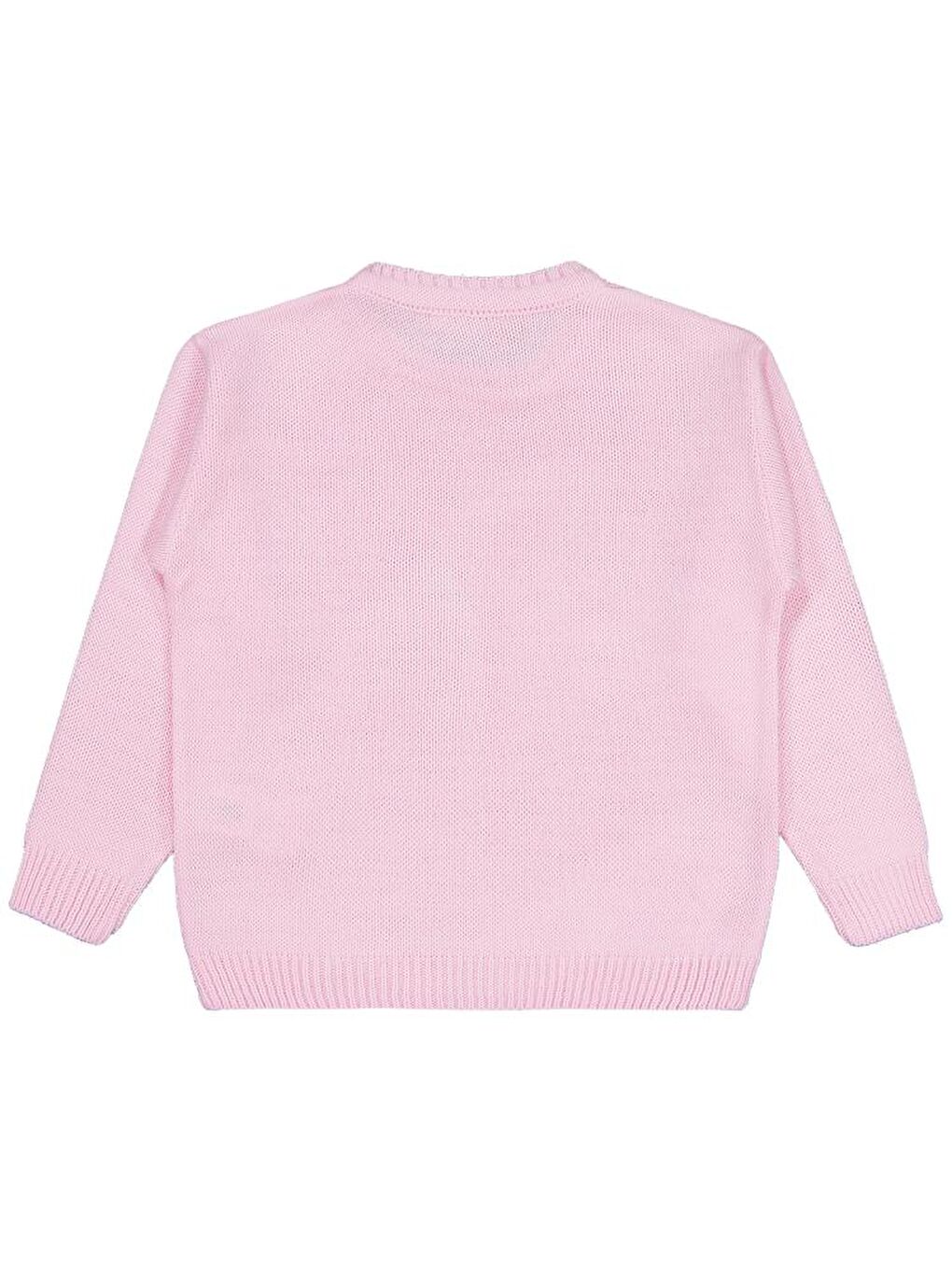 Girls Düz 6-9 Yaş Kazak - Pembe 9-10 Yaş-1