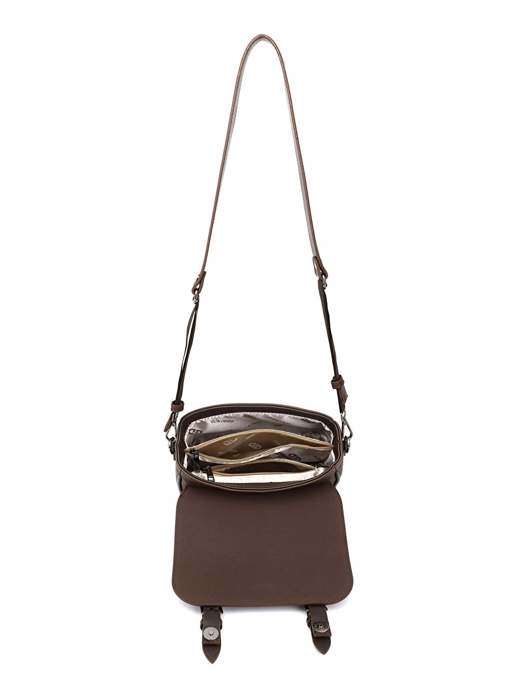 Kahverengi Kadın AÇIK KAHVERENGİ Uzun Askılı Omuz Çantası-4