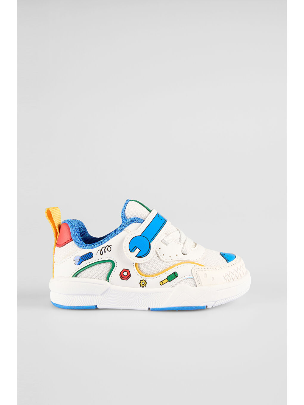 Repair Baskılı Erkek Bebek Beyaz Sneaker