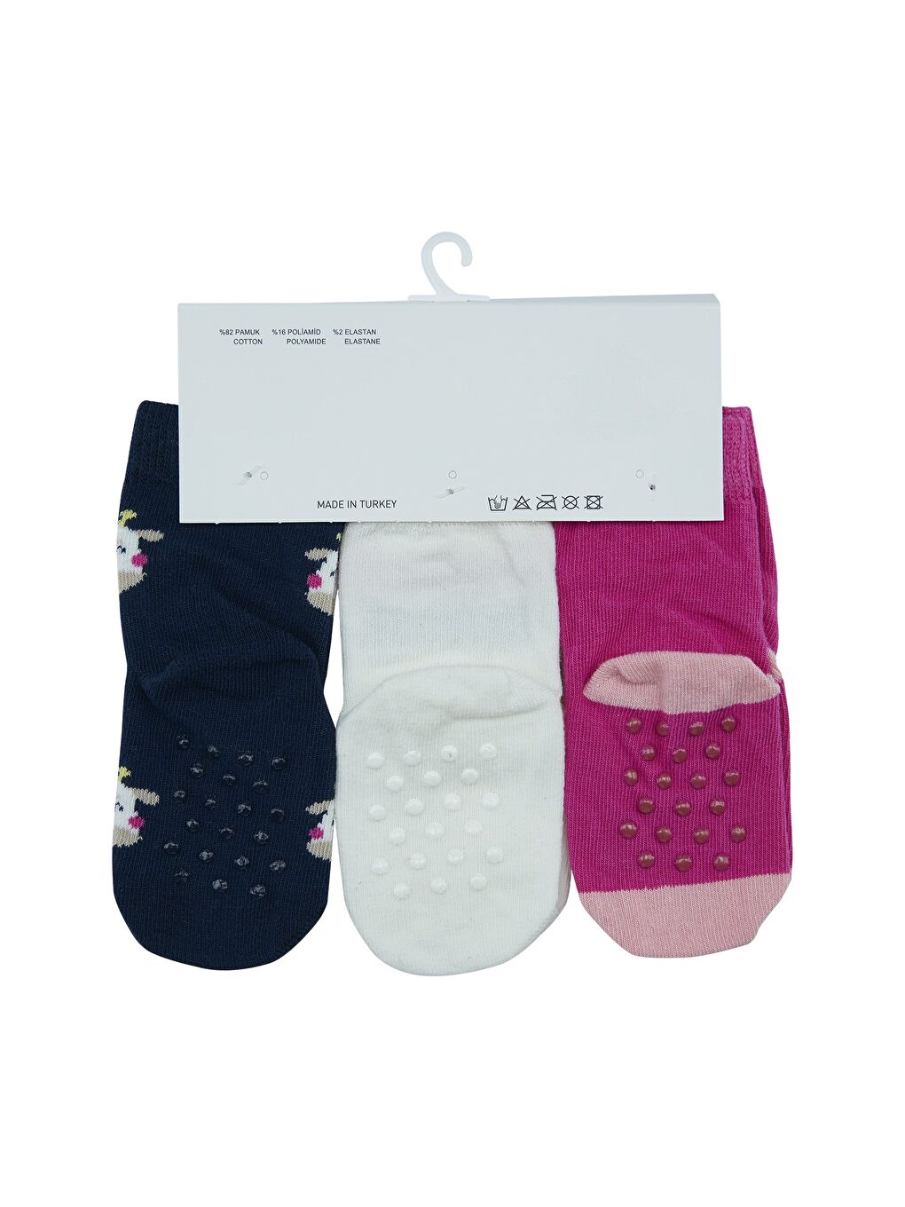 Karışık Kız Çocuk 3'lü Soket Çorap Set-2