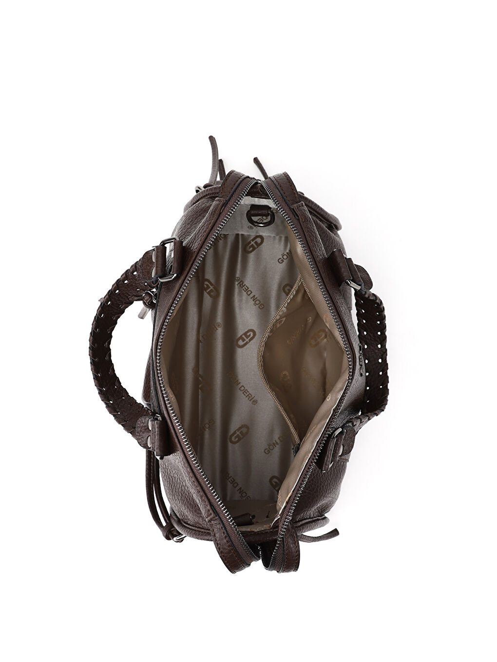 Kahverengi Kadın AÇIK KAHVERENGİ Bowling El Ve Omuz Çantası-4