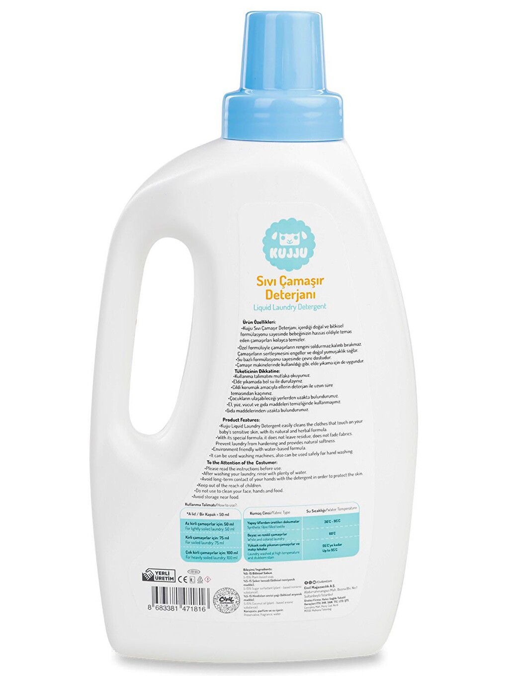 Çamaşır Deterjanı 1500 ml - Standart-3