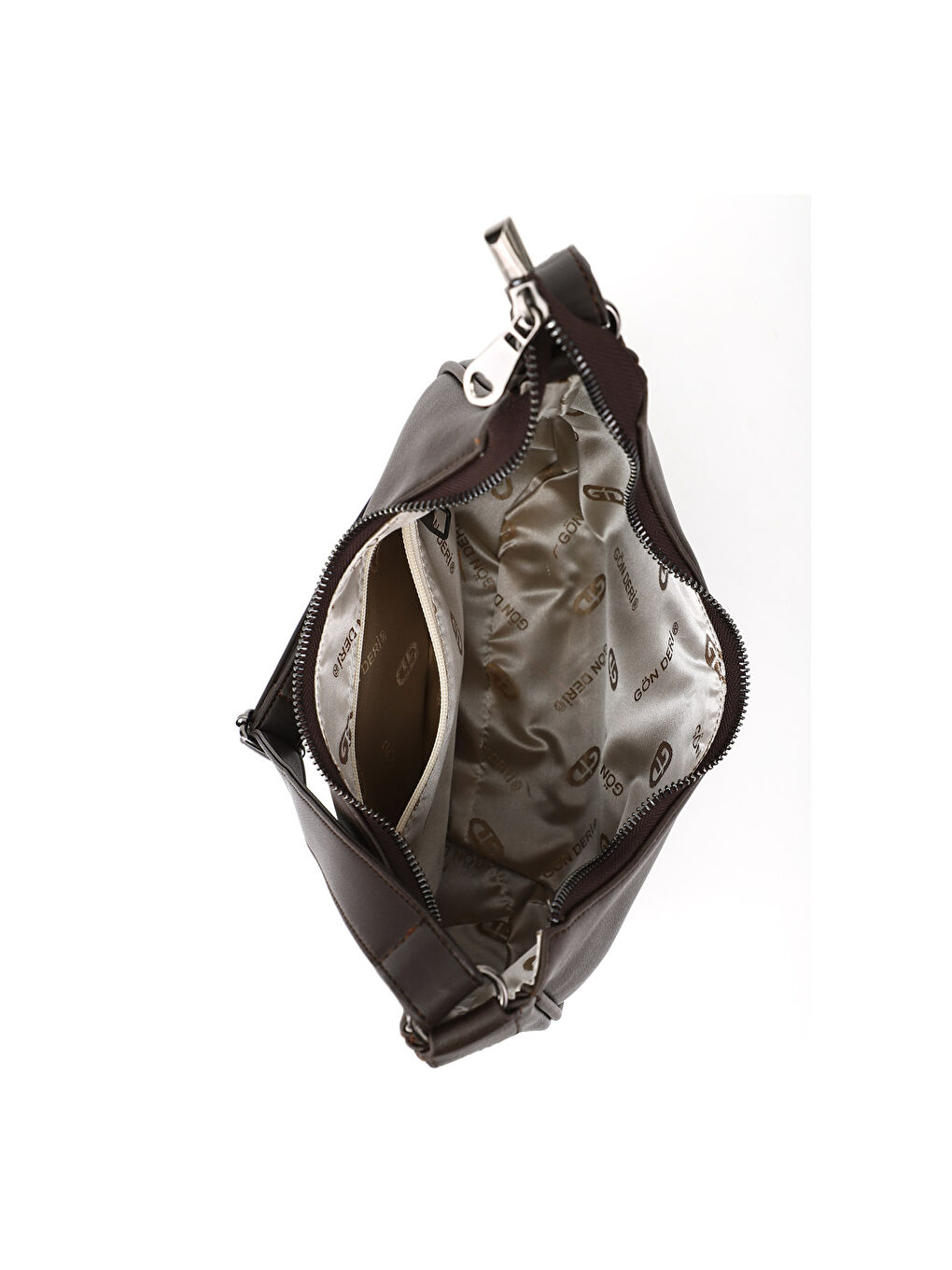 Kahverengi Kadın AÇIK KAHVERENGİ Uzun Askılı Omuz Çantası-4