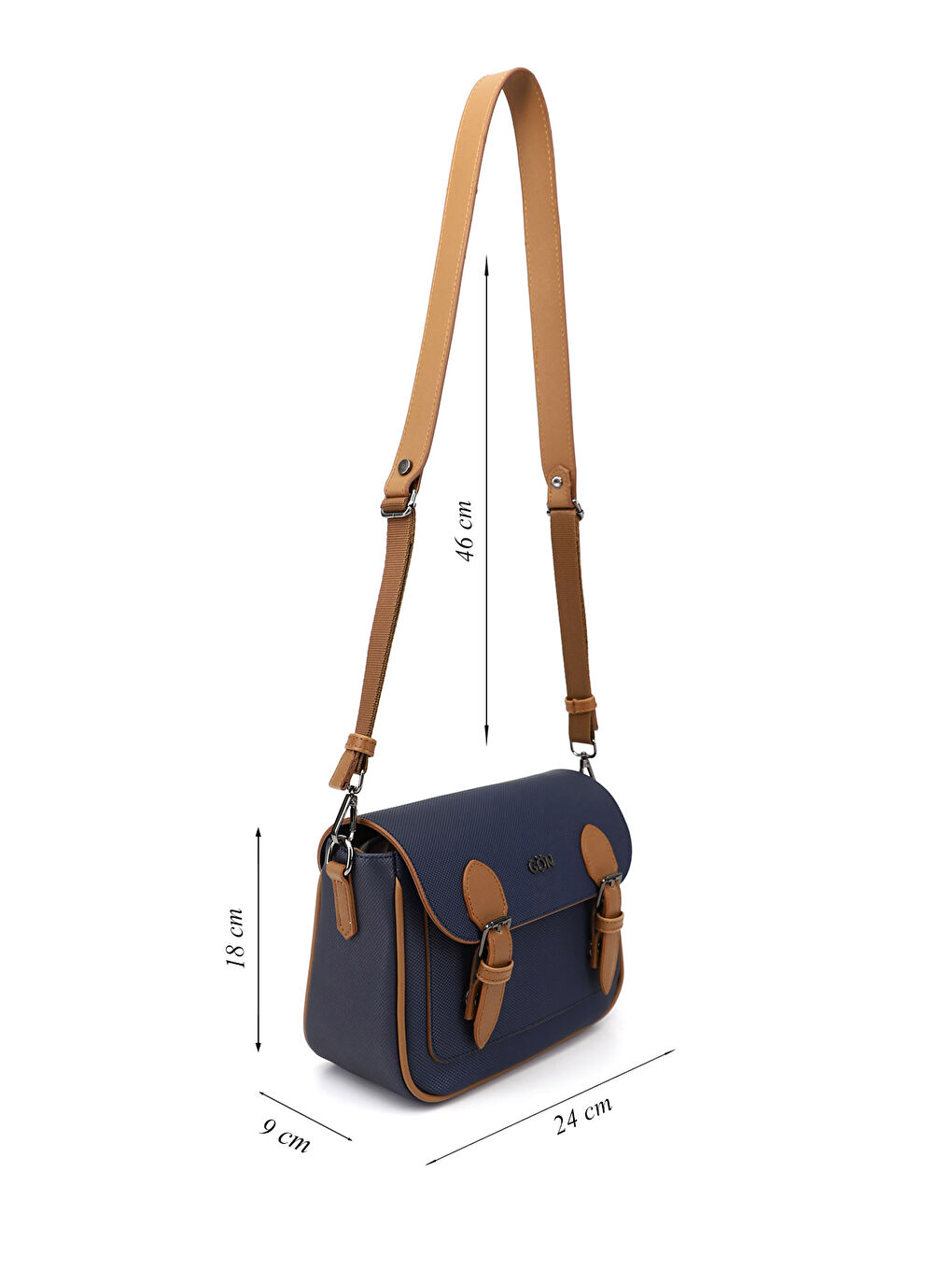 Lacivert Kadın LACİVERT Uzun Askılı Omuz Çantası-1