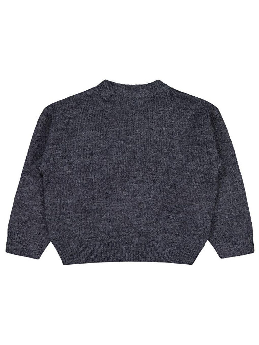 Antrasit Girls Unicıorn Desenli 2-5 Yaş Kazak - Gri 4-5 Yaş-1