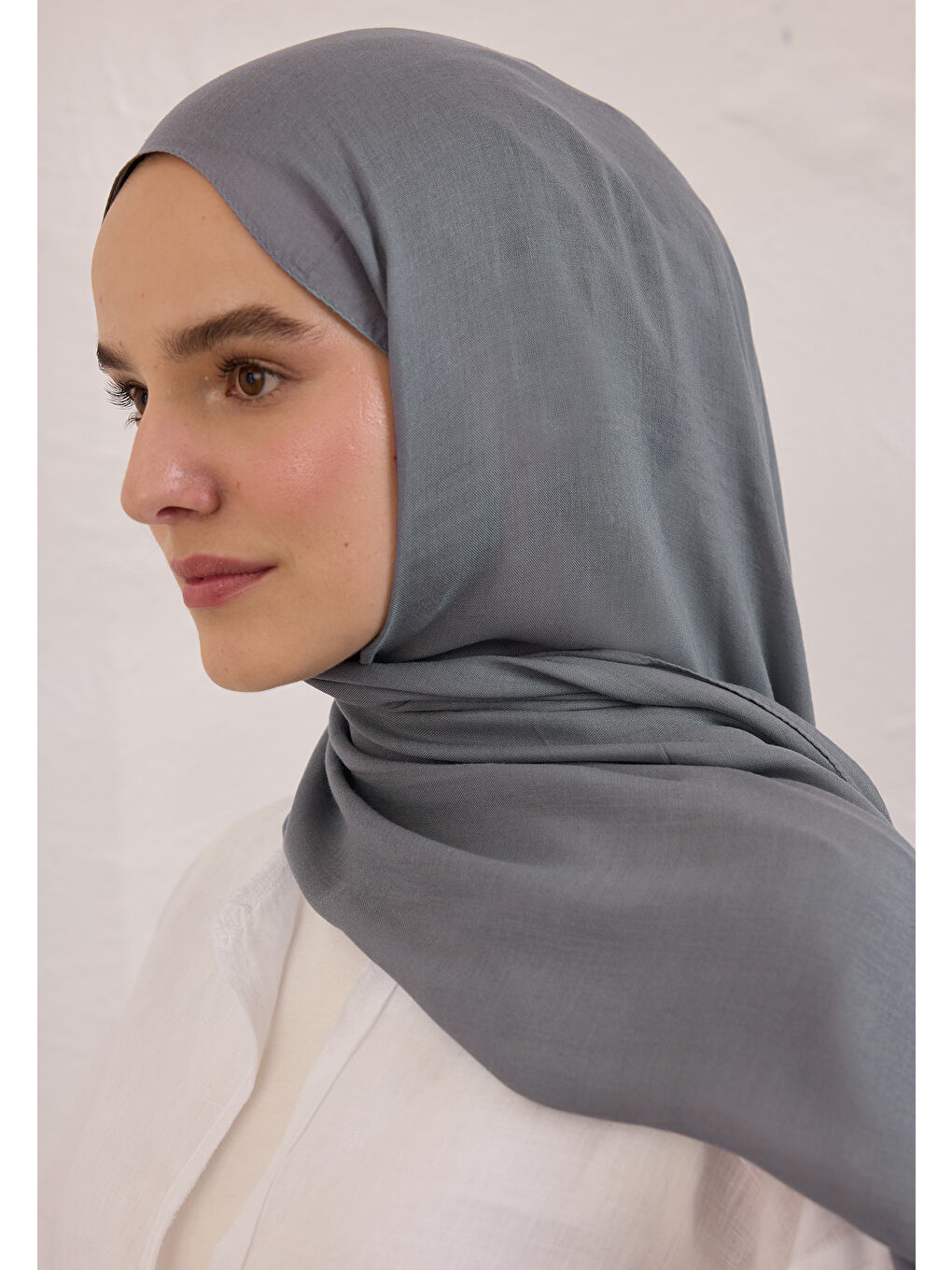 Soft Viskon Şal Mavi-Gri-1