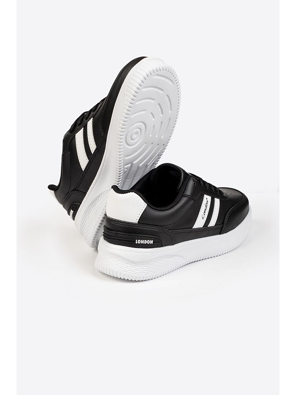 Siyah Street Style Günlük Sneaker-4