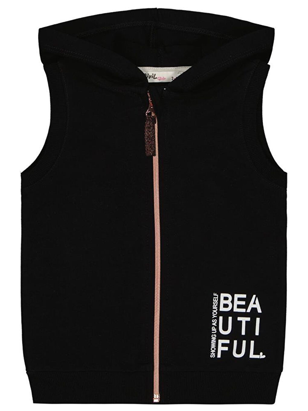 Girls Basic 2-5 Yaş Yelek - Siyah 2-3 Yaş