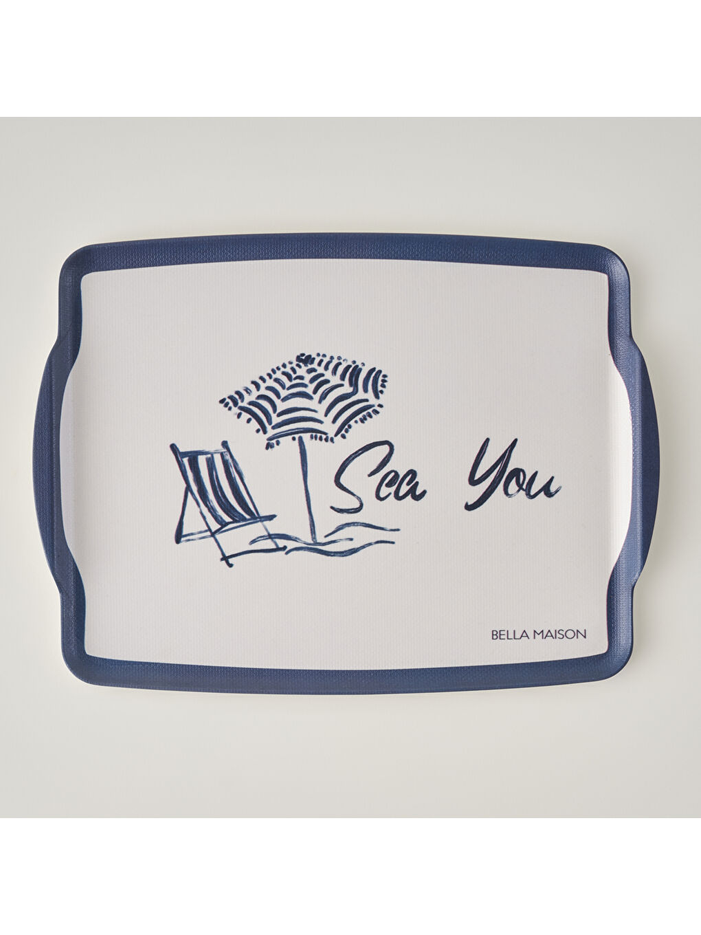 Marine Melamin Tepsi Mavi (42x31 cm)