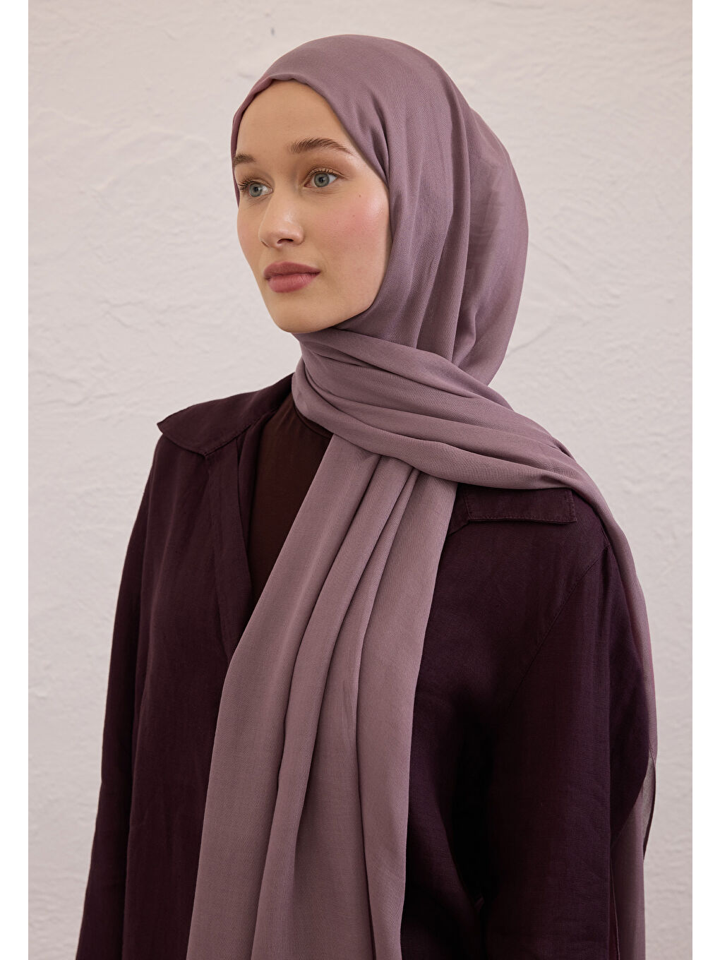 Lila Soft Viskon Şal Leylak-2