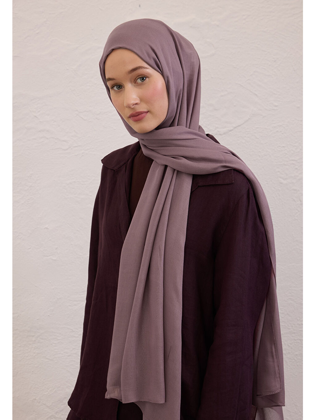 Lila Soft Viskon Şal Leylak-3