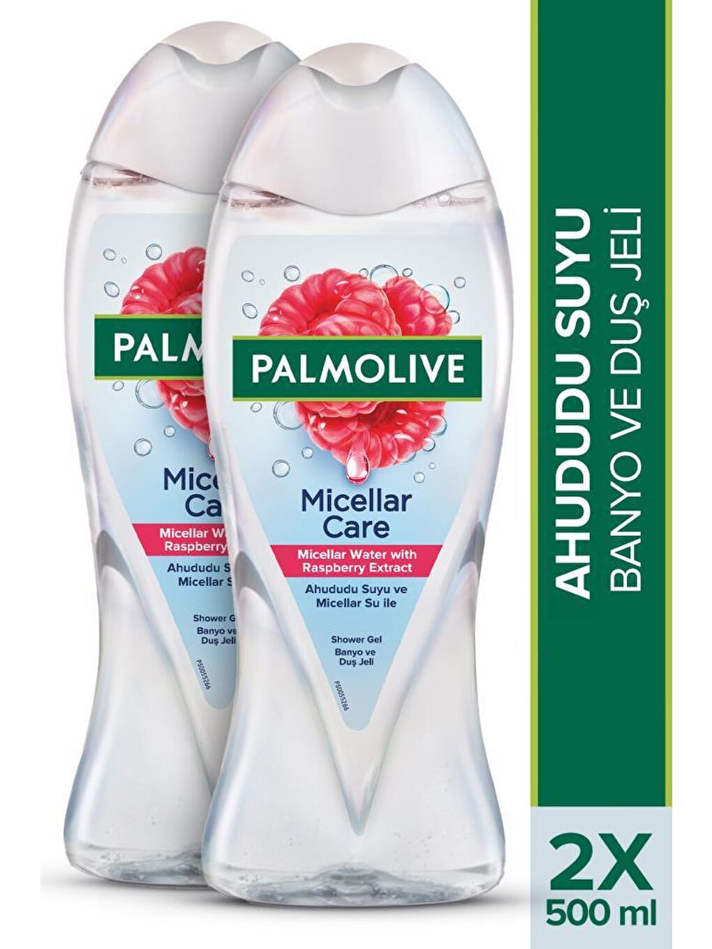 Palmolive Beyaz Micellar Care & Ahududu Suyu Duş Jeli 500 ml x2 Adet