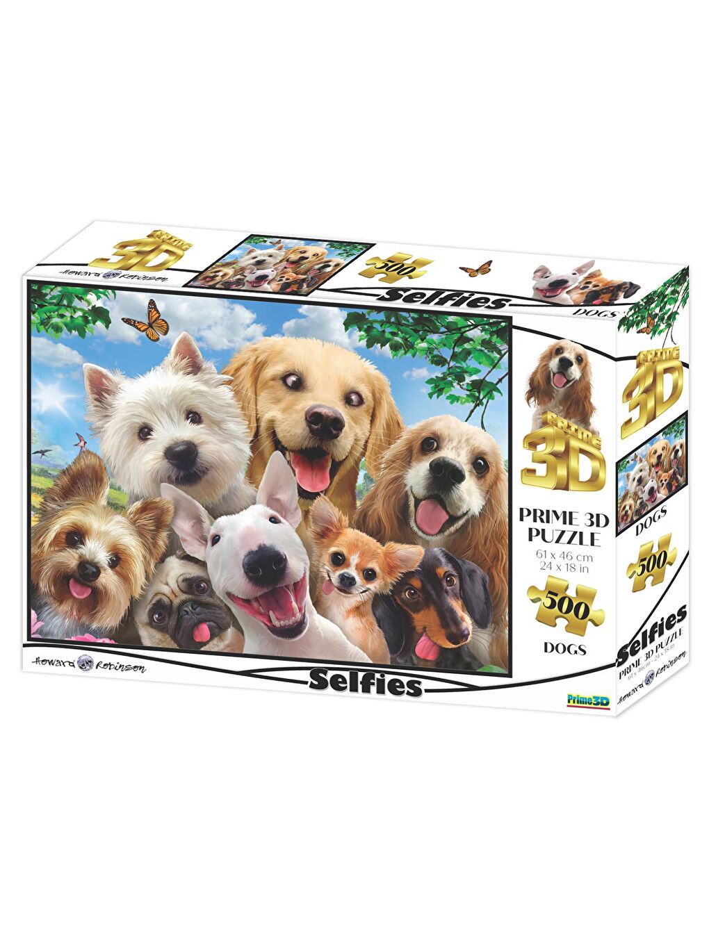 Prime 3D Köpek Selfie 500 Parça Yetişkin Puzzle 10376