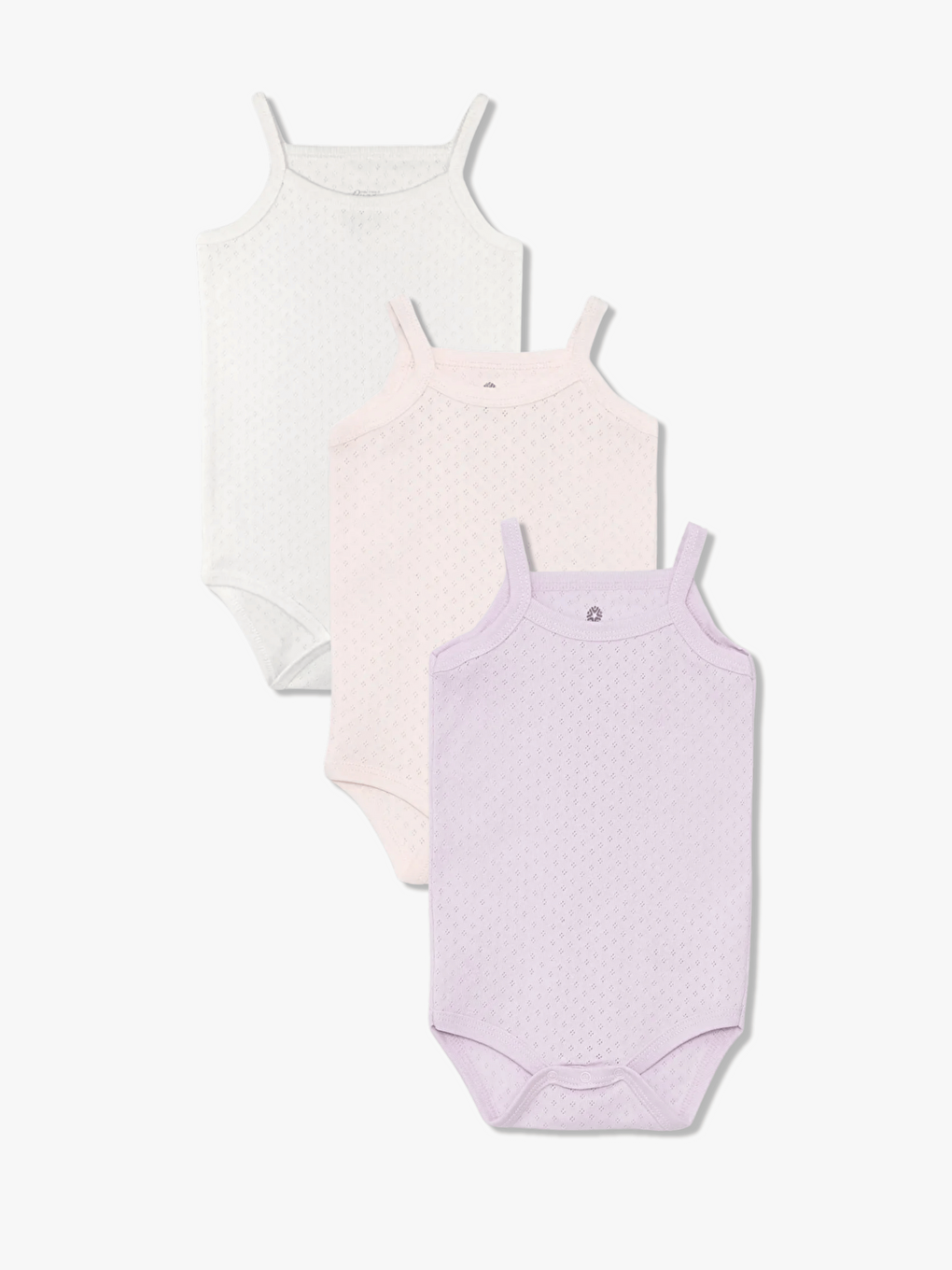 Pembe Kare Yaka Pamuklu İp Askılı Kız Bebek Jakarlı Çıtçıtlı Body 3'lü