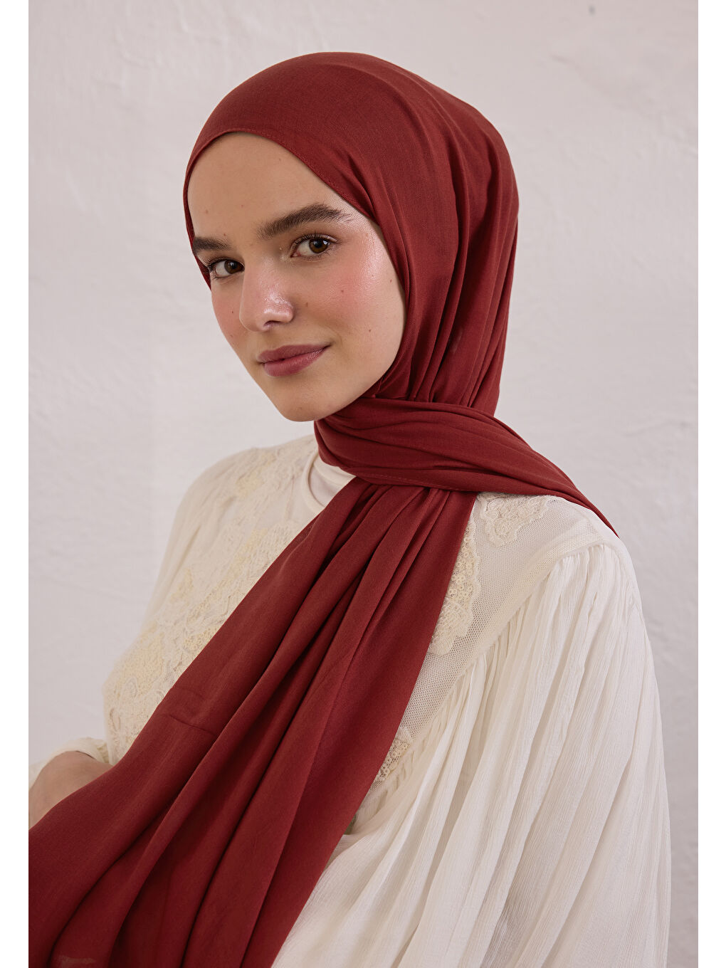 Soft Viskon Şal Kırmızı-1