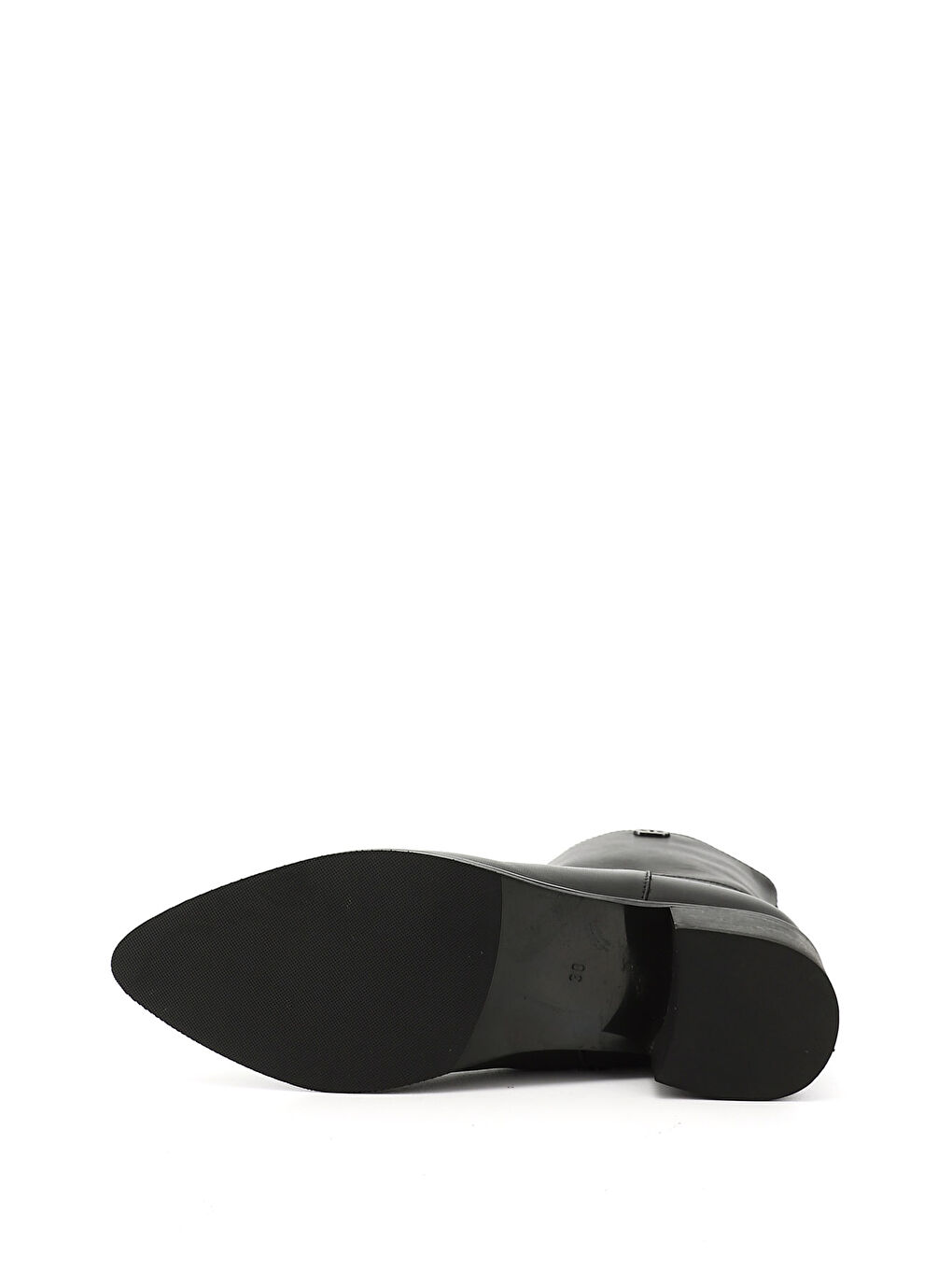 Mor Kadın ZÜMRÜT-SİYAH Fermuarlı Sivri Burun Hakiki Deri Bot-3