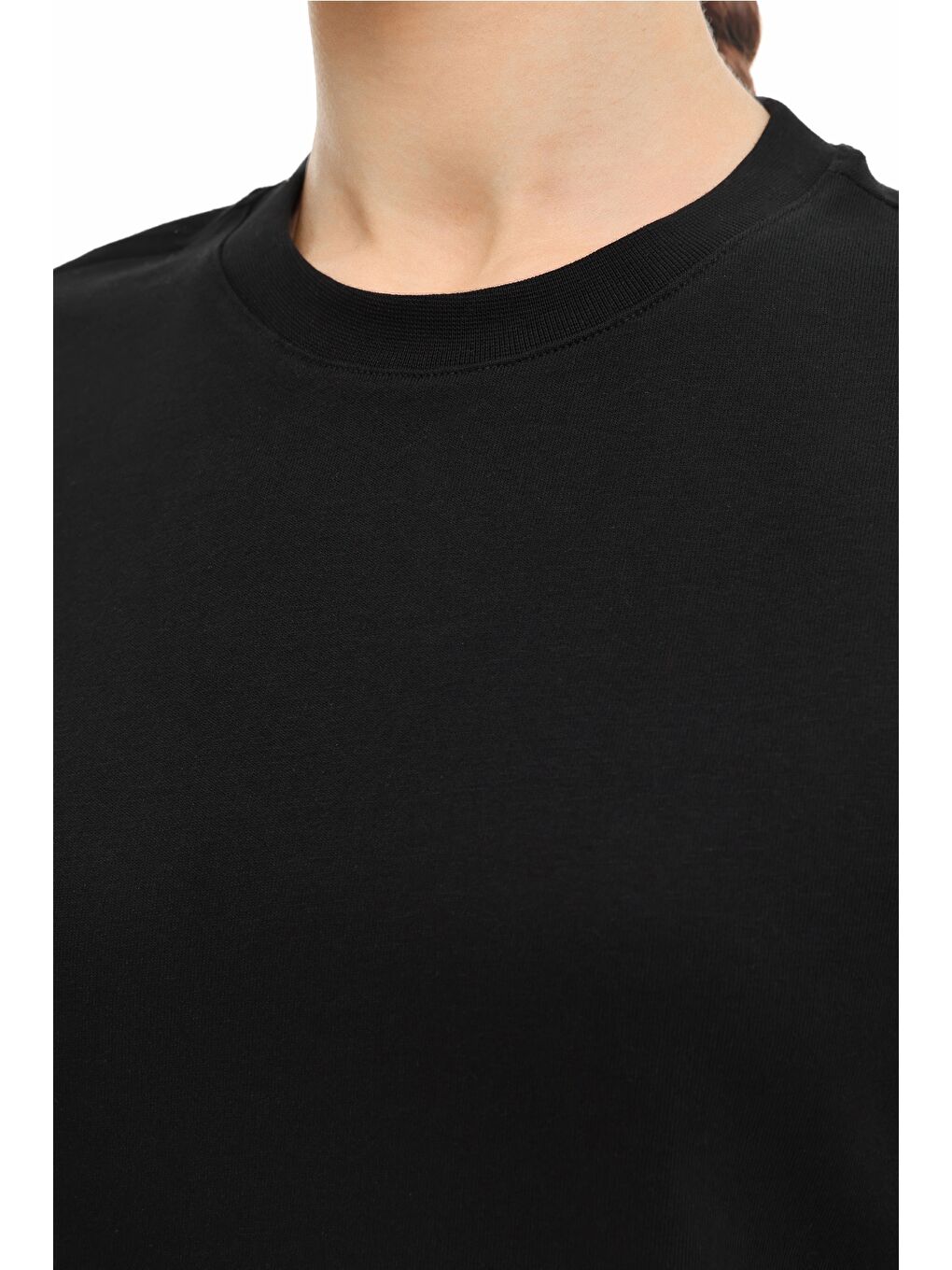 WB 11ASYA-T 6FX Siyah Kadın Kısa Kol T-Shirt-3