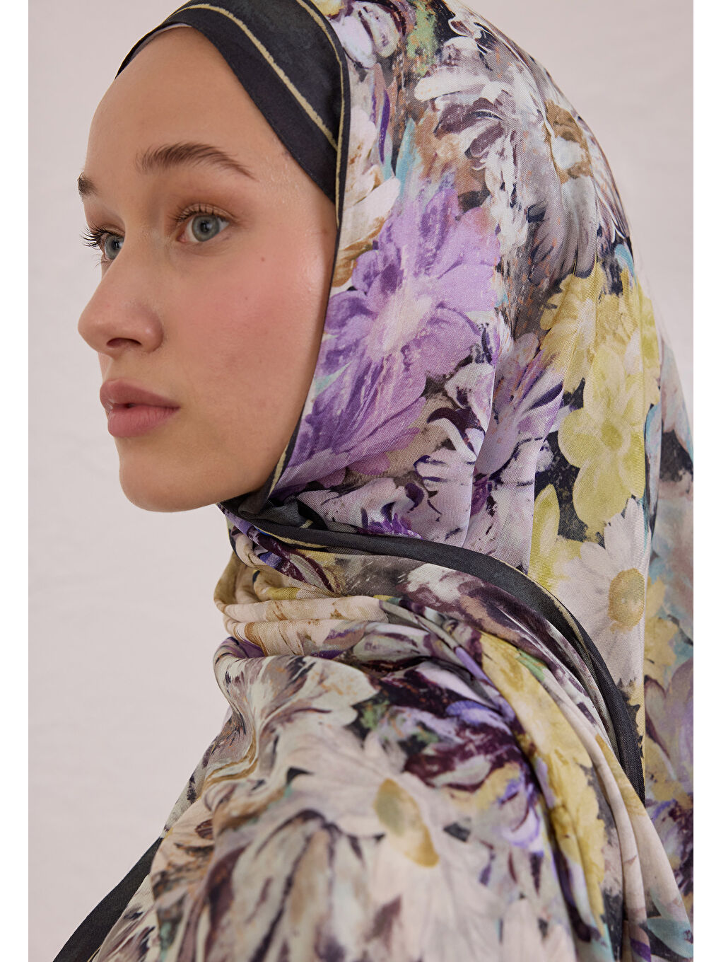 Jasmıne Joy Desen Rami Şal Antrasit-3