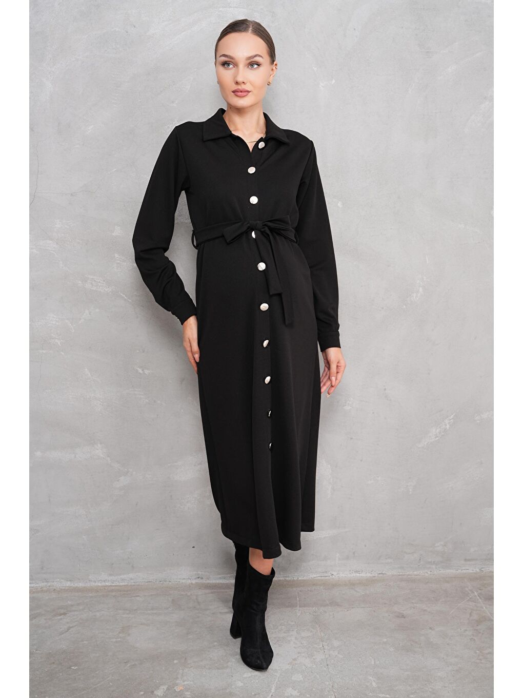 Midnight Mom Siyah Hamile Elbisesi-2