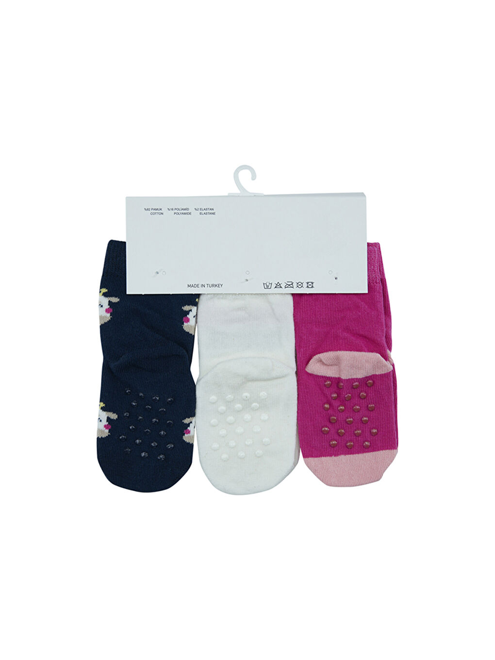 Karışık Kız Çocuk 3'lü Soket Çorap Set-9