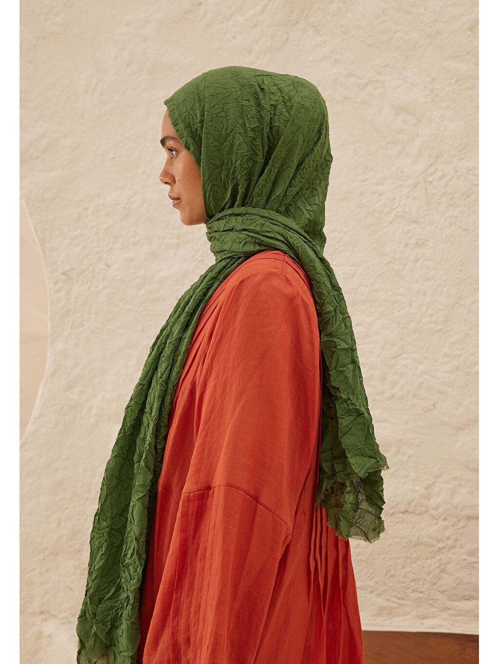 Vual Crash Şal Kaktüs Yeşili-2