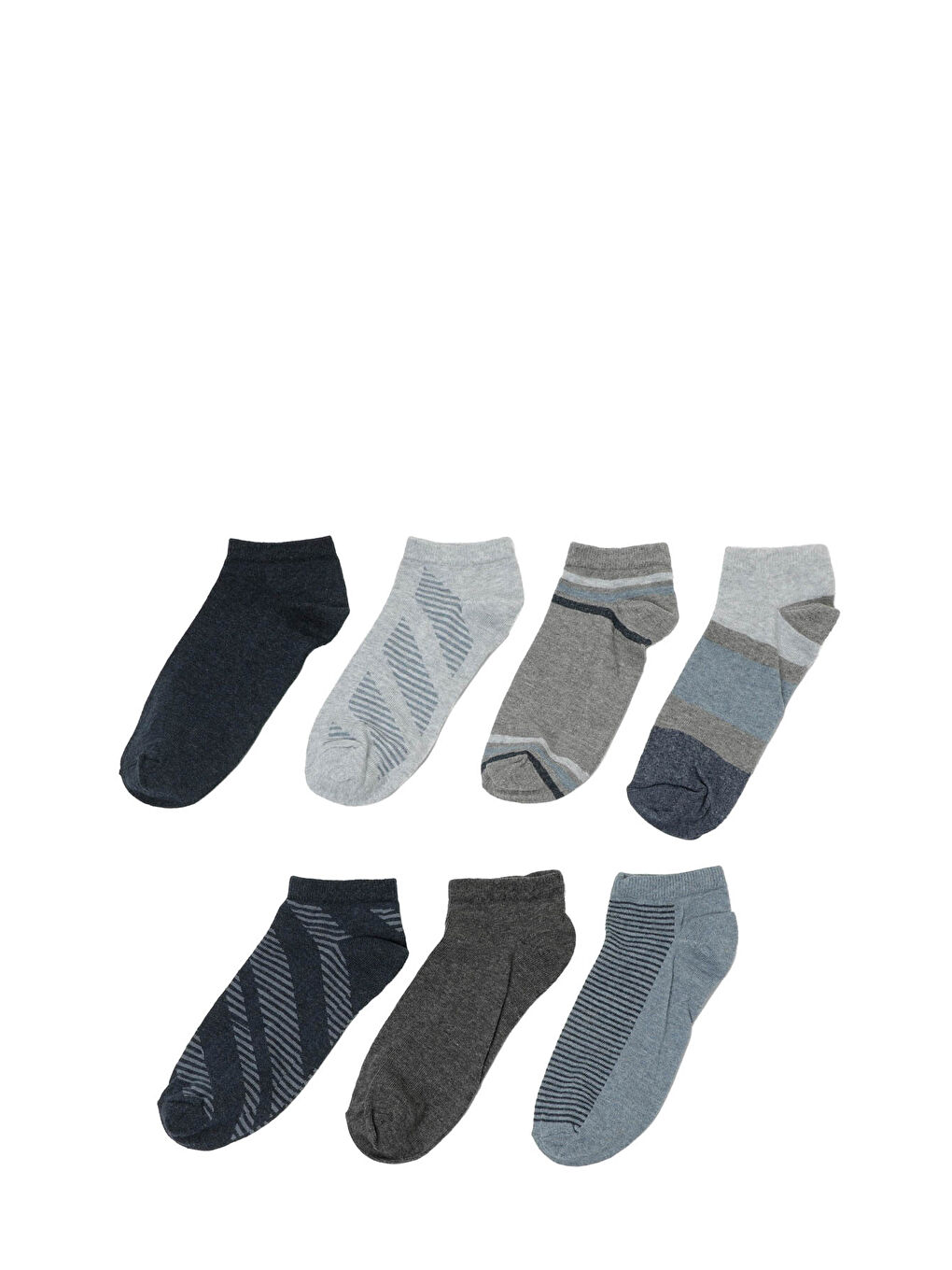 Gri OLD 7LI PTK-M 4PR GRI MULTI Erkek 7'li Çorap