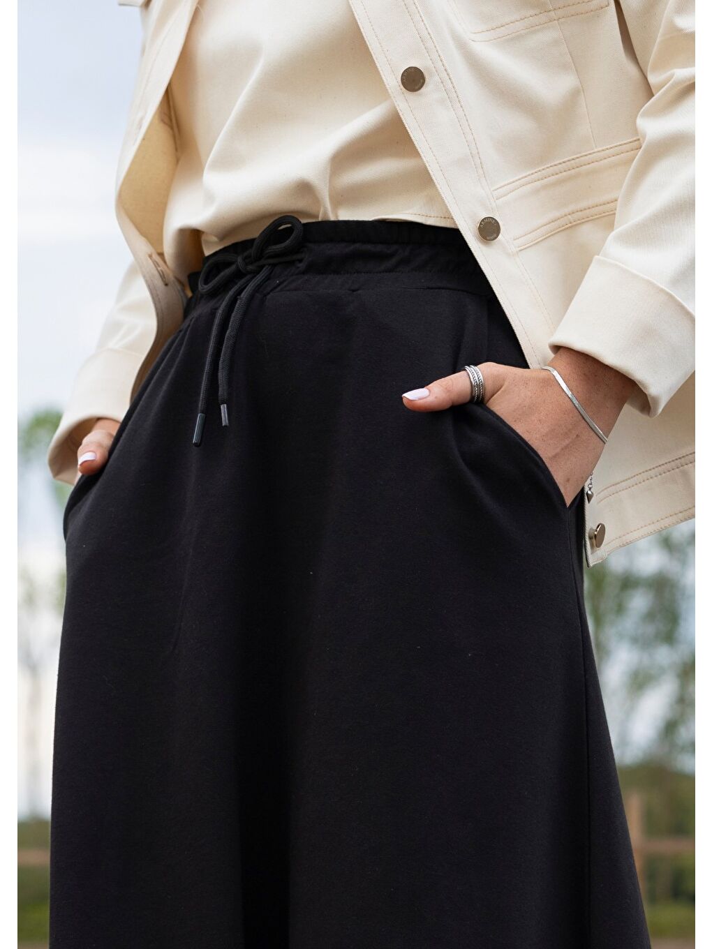 Eşofman Siyah Etek-4