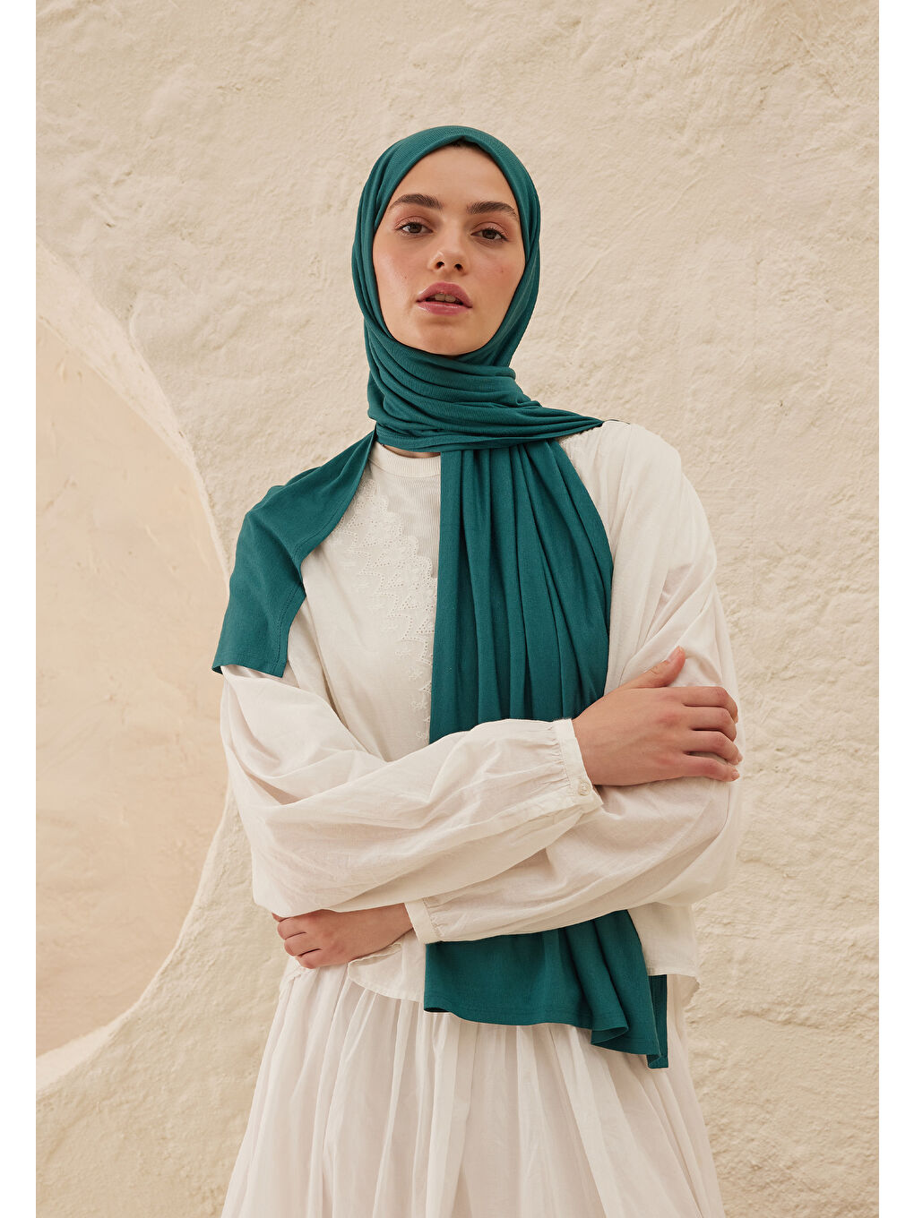 Yeşil Penye Şal Parlament-1