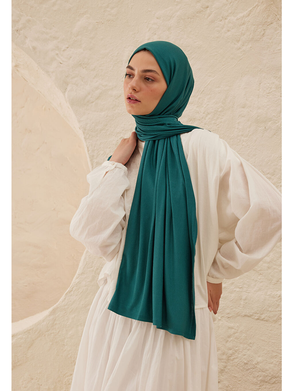 Yeşil Penye Şal Parlament-3