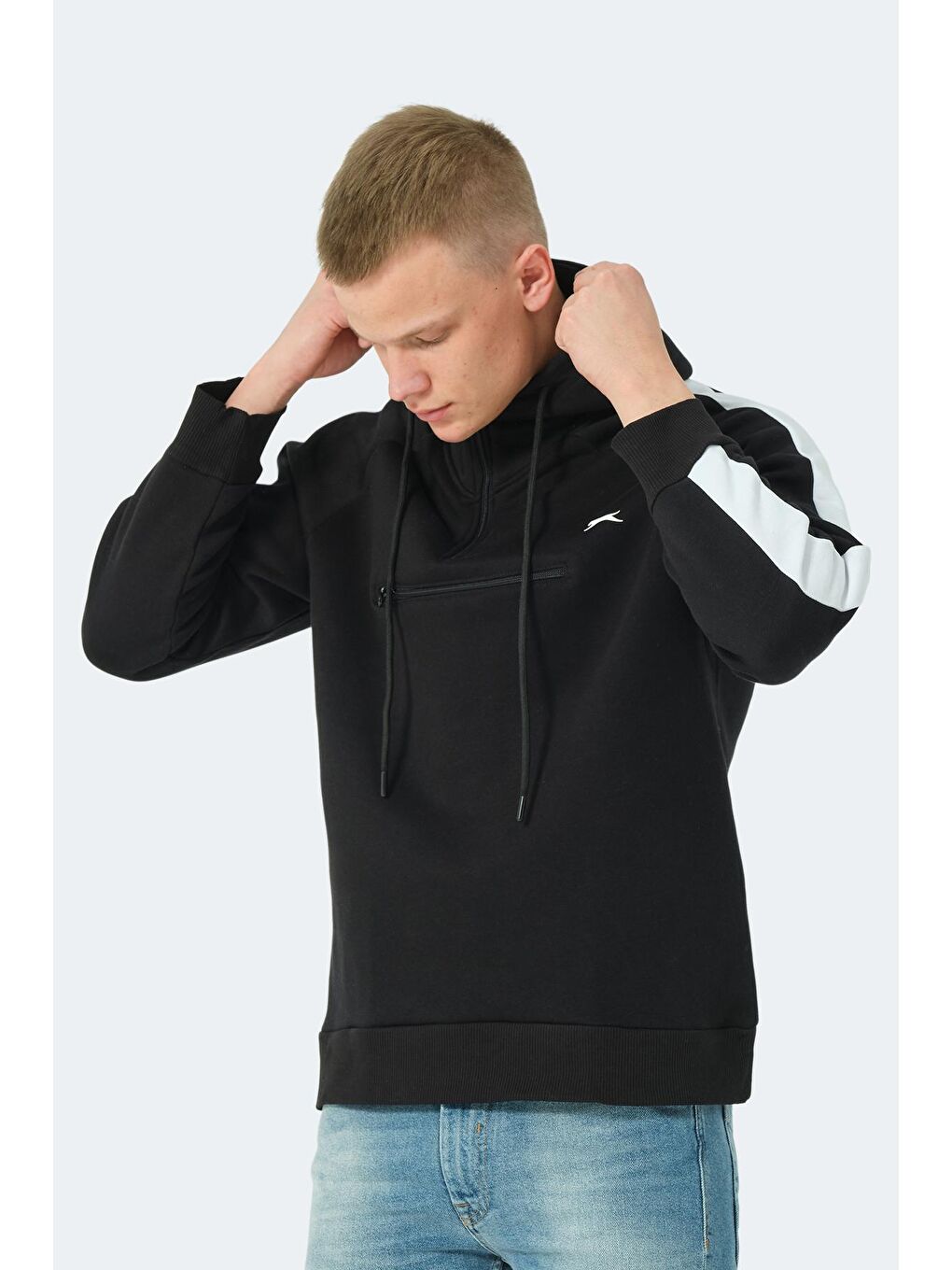 SLAZENGER Siyah Erkek Sweatshirt Siyah - 4