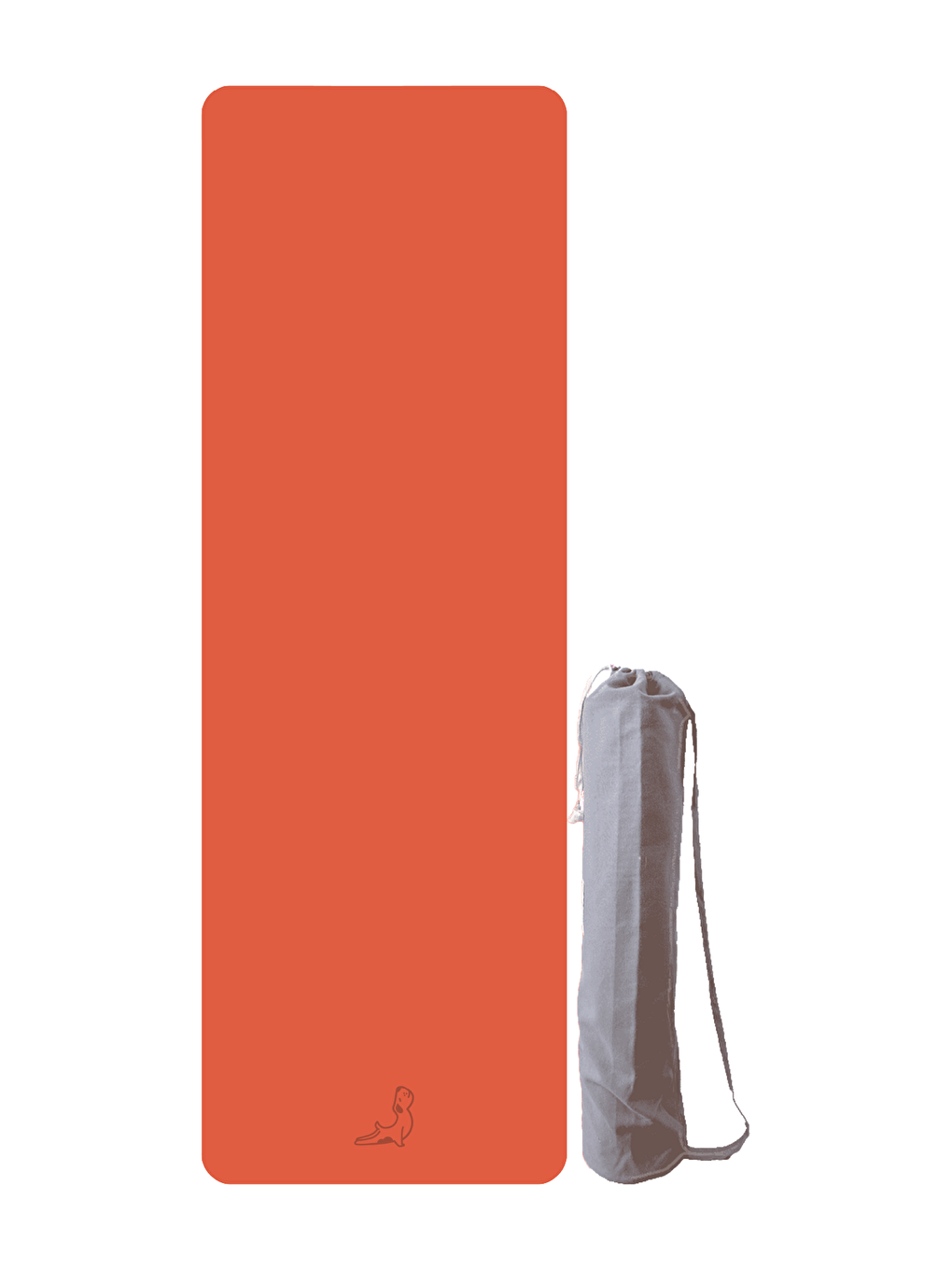 Lean Serisi  Turuncu 4.1 mm Doğal Kauçuk Kaydırmaz Yoga Matı-1