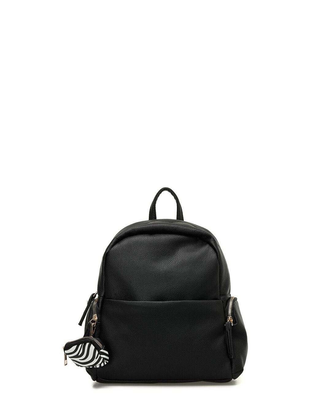 NTRL BZKLU SRT 5PR Siyah Kadın Sırt Çantası