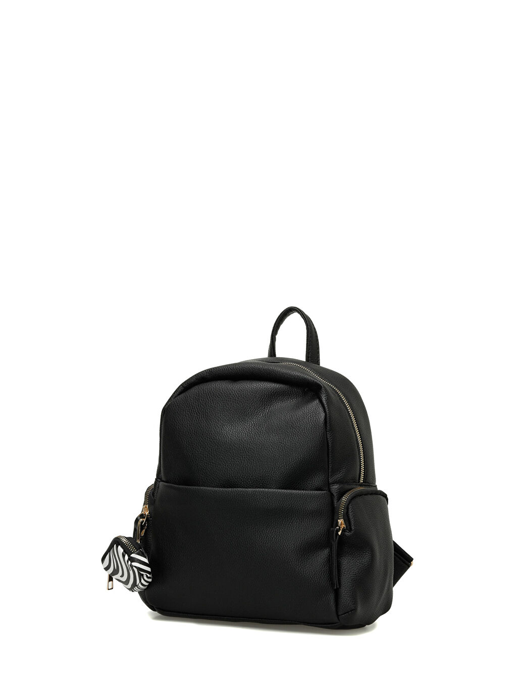 NTRL BZKLU SRT 5PR Siyah Kadın Sırt Çantası-1