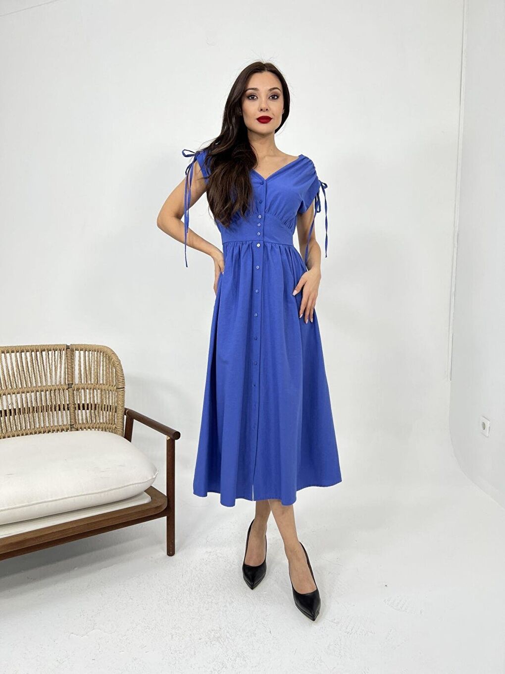 Mor 5486 ELBİSE-MOR