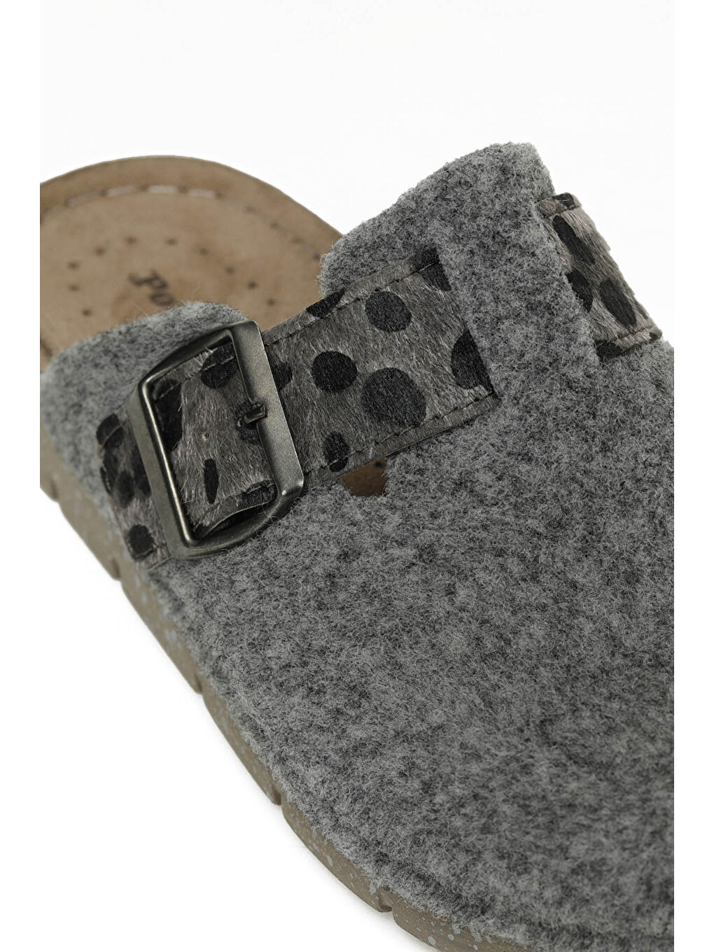 609034.Z5PR Gri Kadın Sabo Terlik-6