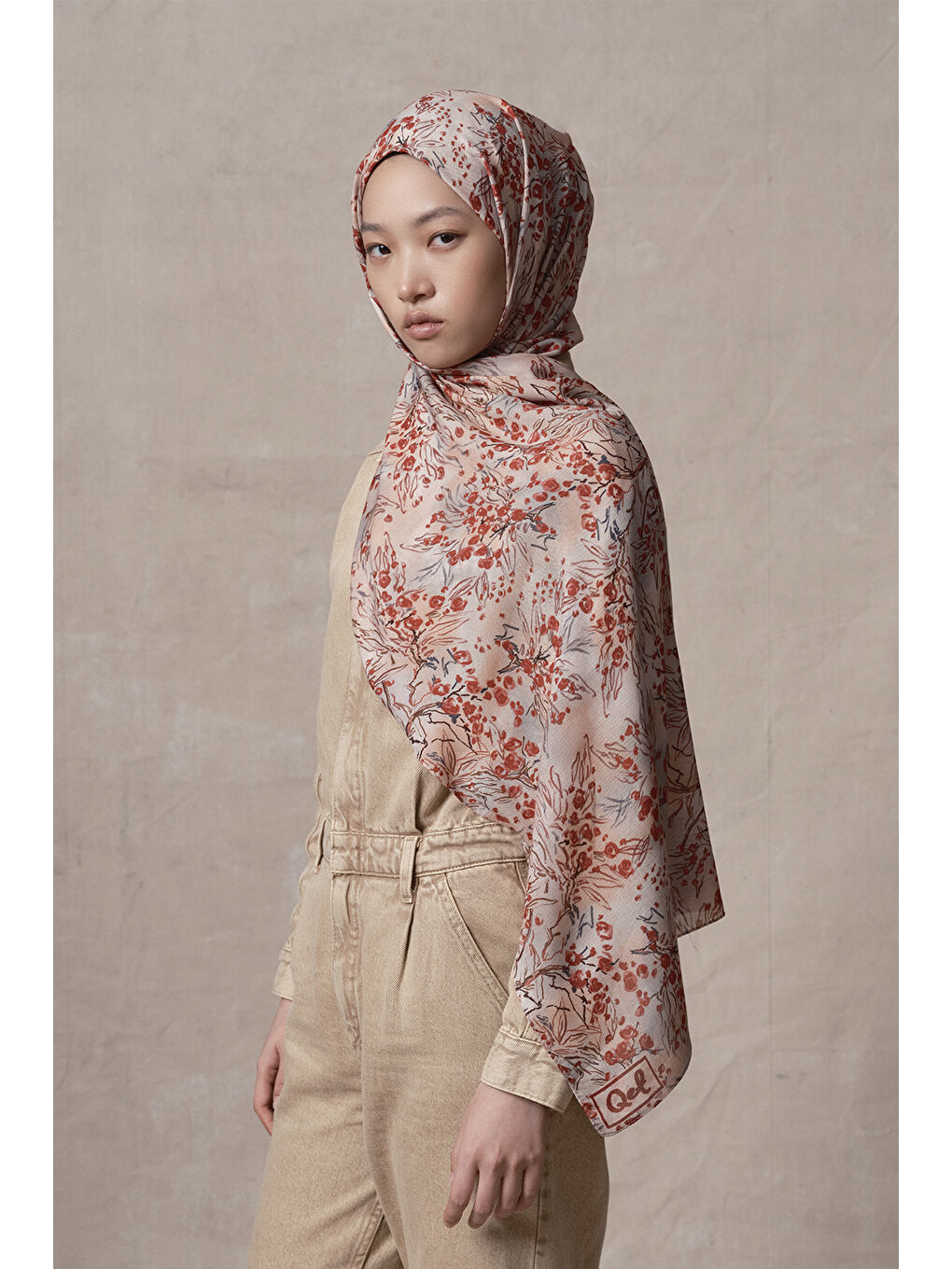 Pembe Modal Brush Şal Mini Coral-1