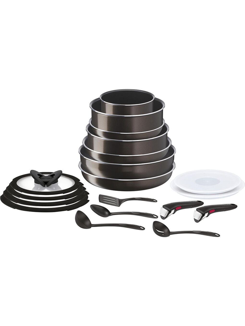 Renksiz TEFAL Ingenio Xl Intense Titanyum 2x Maxi Set 19 Parça