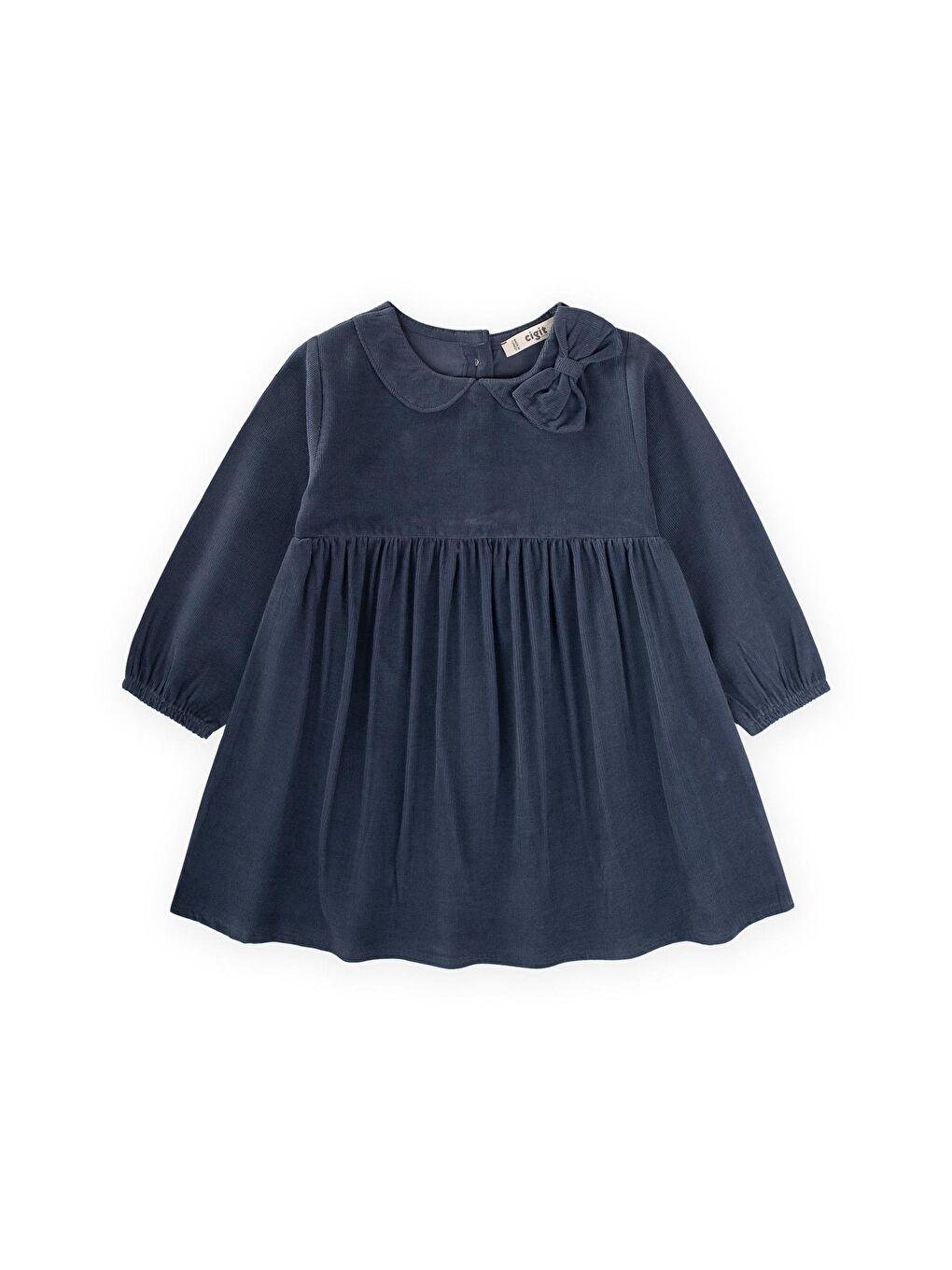Kadife Elbise 1-8 Yaş Lacivert